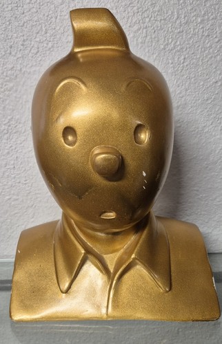 Tintin buste plâtre - tintin,