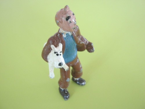 Figurine tintin milou - milou, en